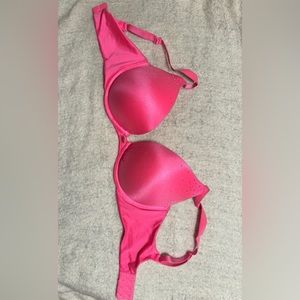Victoria's Secret Hot Pink Padded Bra with Rhinestones